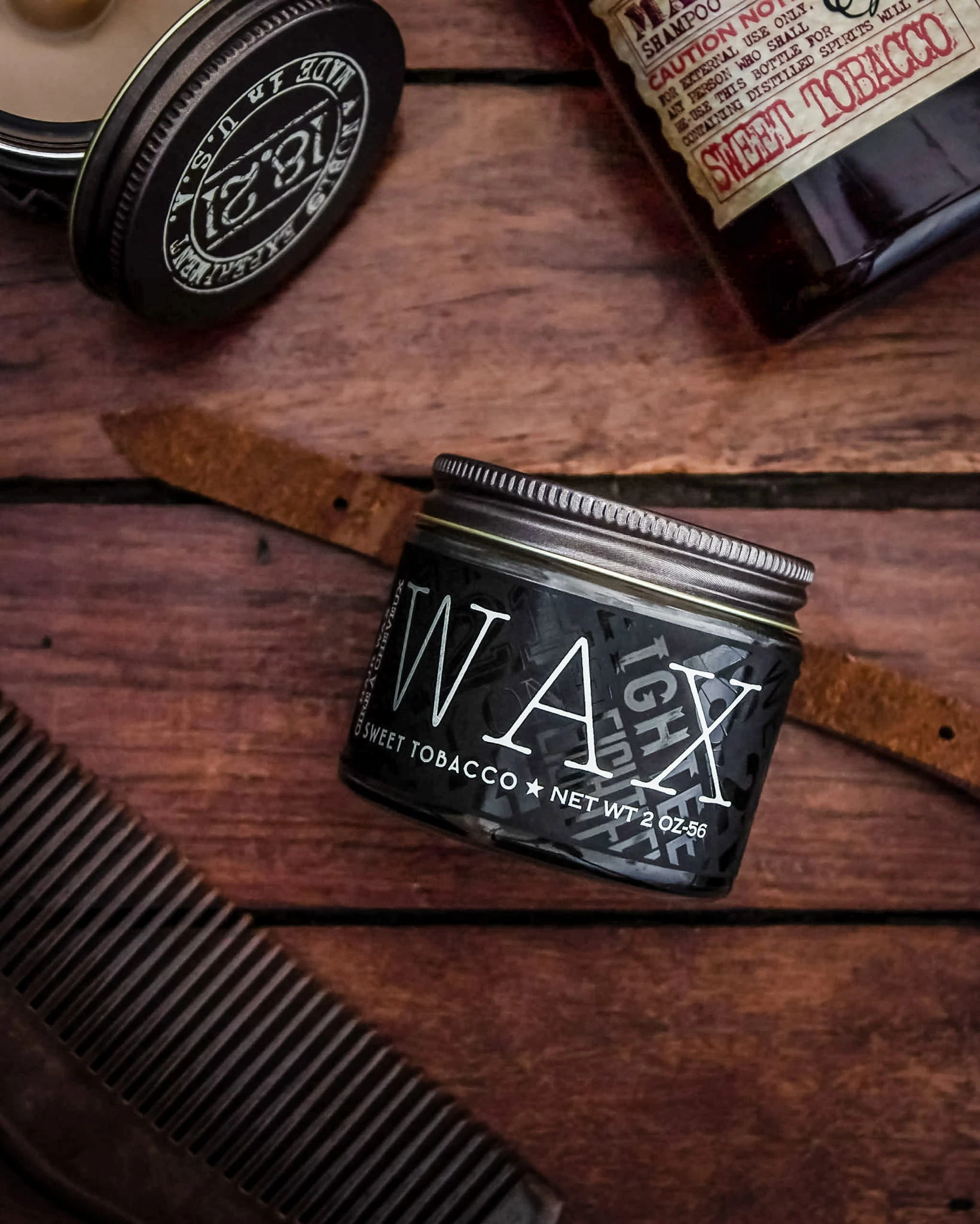 Воск для волос 18.21 Man Made Hair Wax Sweet Tobacco, эластичной фиксации, 56.7 г — фото 2