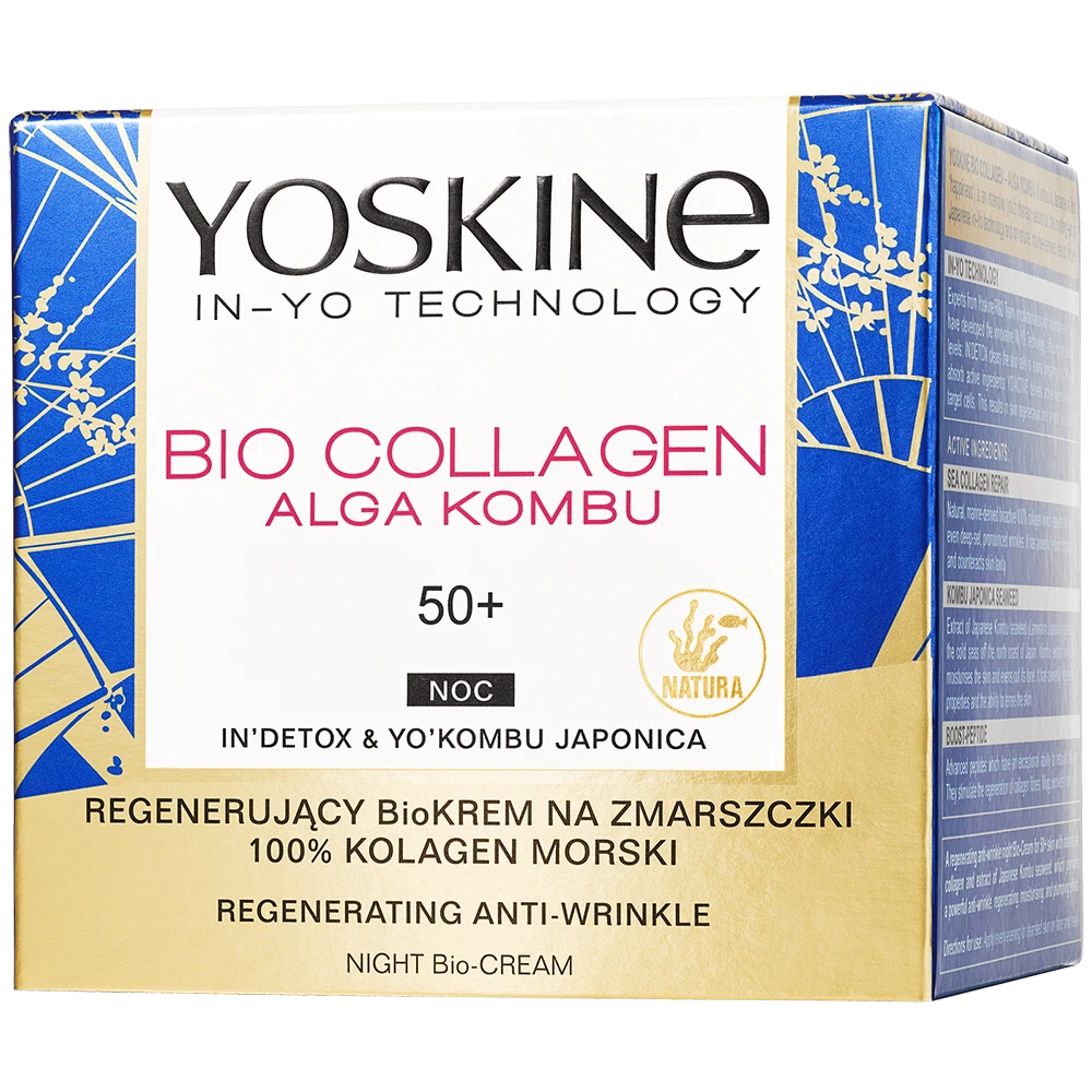 Yoskine Regenerujący biokrem na zmarszczki 100% Kolagen Morski — Inhaltsstoffe i ocena