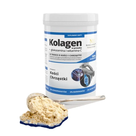 Suplement Kolagen w Proszku + Glukozamina i Witamina C 100 g Aelia Duty Free