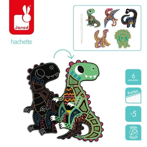 Zabawki Kreatywny do Zdrapywania Dinozaury Aelia Duty Free