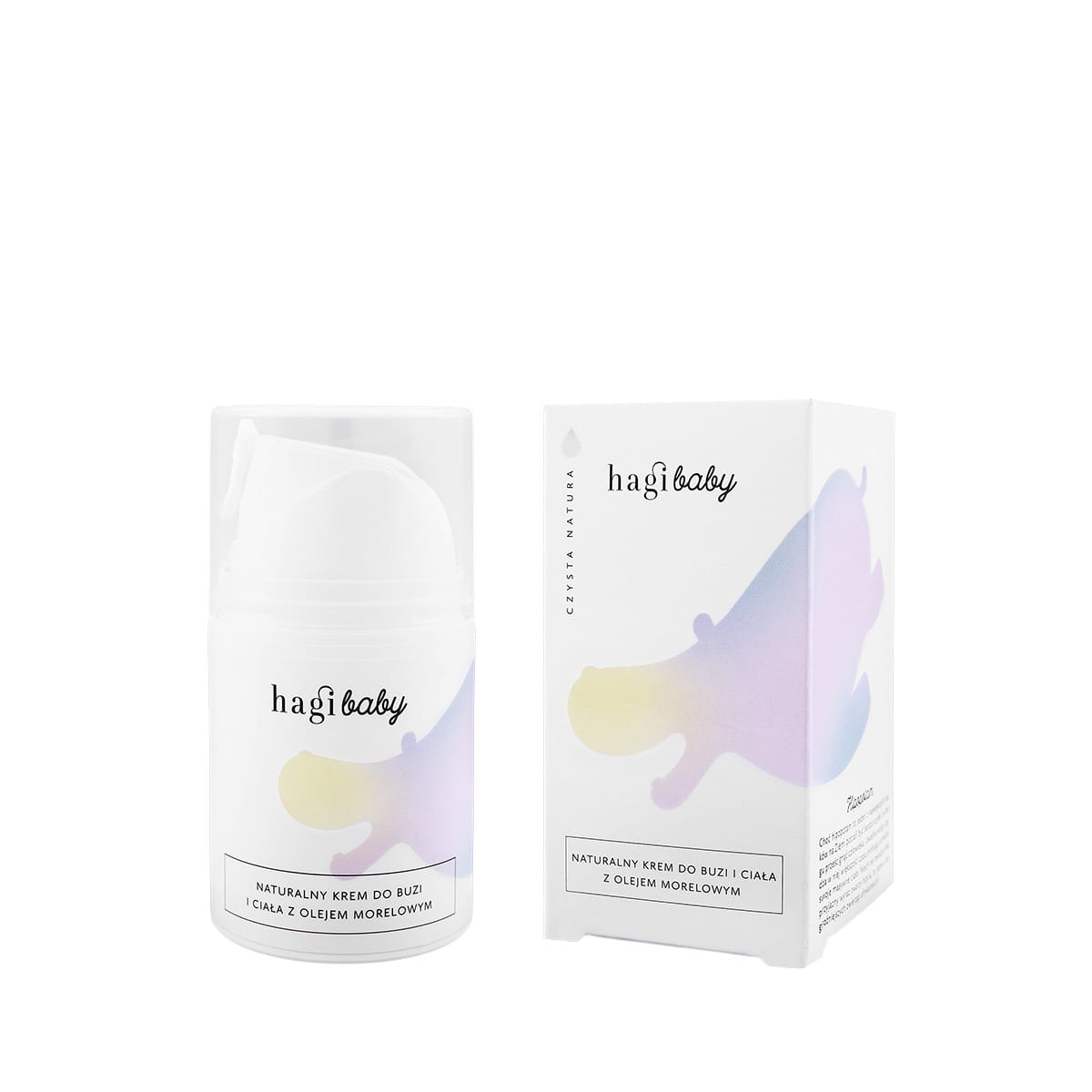 Hagi Baby naturalny krem do buzi i ciała z olejem morelowym Krem na dzień 50 ml