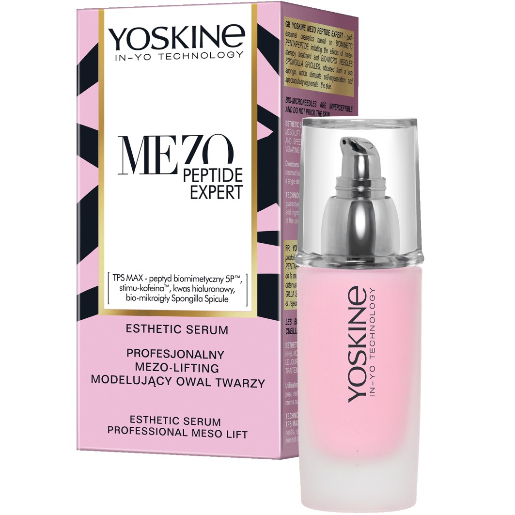 Yoskine Mezo Peptide Expert Profesjonalny mezo-lifting modelujący owal twarzy — Składniki i ocena