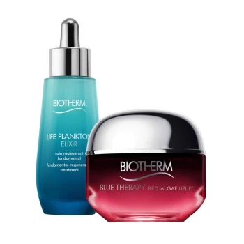 Zestaw do pielęgnacji twarzy dla niej Life Plankton Elixir Serum & Blue Therapy Uplift Day Cream Set 100 ml