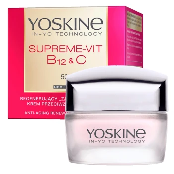 Kremy na noc Supreme-Vit B12 + C Regenerujący Krem Przeciwzmarszczkowy Na Noc 50+ 50 ml