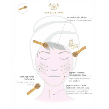 Akcesoria do pielęgnacji Bambusowa szczotka do masażu twarzy, szyi, dekoltu i biustu 