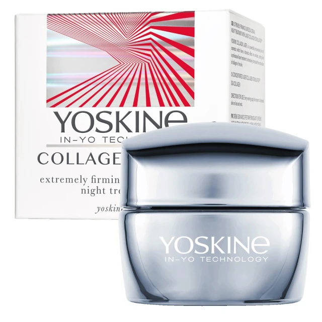 Kremy na noc Yoskine Collagen Laser, ekstremalnie ujędrniający krem-zabieg z laserowym stymulatorem kolagenu na noc 50 ml