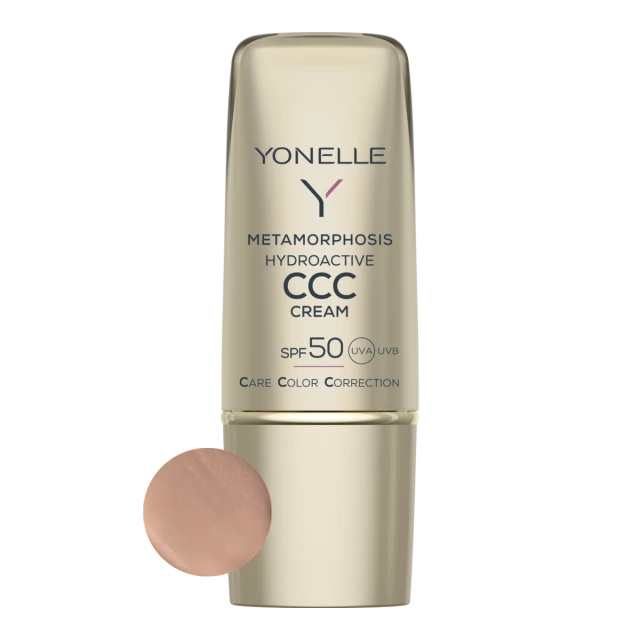 Kremy na dzień Metamorphosis Hydroaktywny Krem CCC SPF 50 3 Złota Opalenizna 30 ml