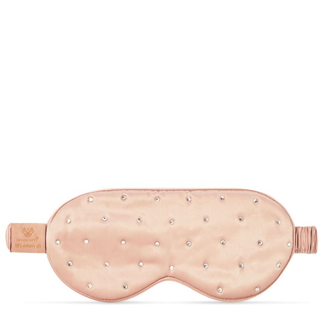 Opaska na oczy do spania Opaska na oczy z jedwabiu z kryształkami – rose gold | Aelia Duty Free Opaska na oczy do spania Opaska na oczy z jedwabiu z kryształkami – rose gold