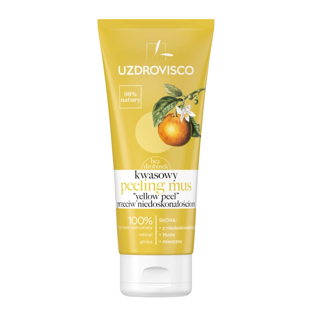 Peelingi do twarzy Bezolejowy kwasowy peeling mus yellow peel przeciw niedoskonałościom 60 ml