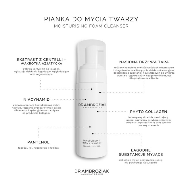 Pianki do mycia twarzy Moist Foam Cleanser 150 ml