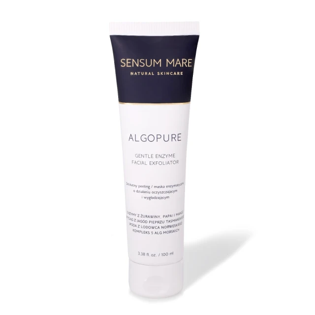 Peelingi do twarzy ALGOPURE Delikatny peeling – maska enzymatyczna o działaniu oczyszczającym i wygładzającym 100 ml
