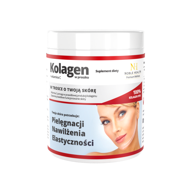 Skóra, włosy, paznokcie Kolagen w Proszku + Witamina C 100 g