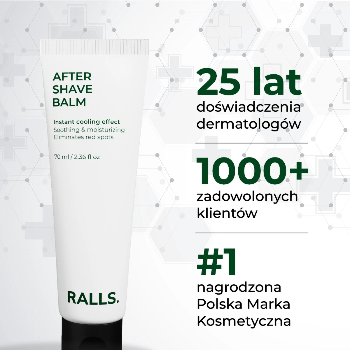 Бальзам после бритья Ralls After Shave Balm, охлаждающий, 70 мл — фото 2