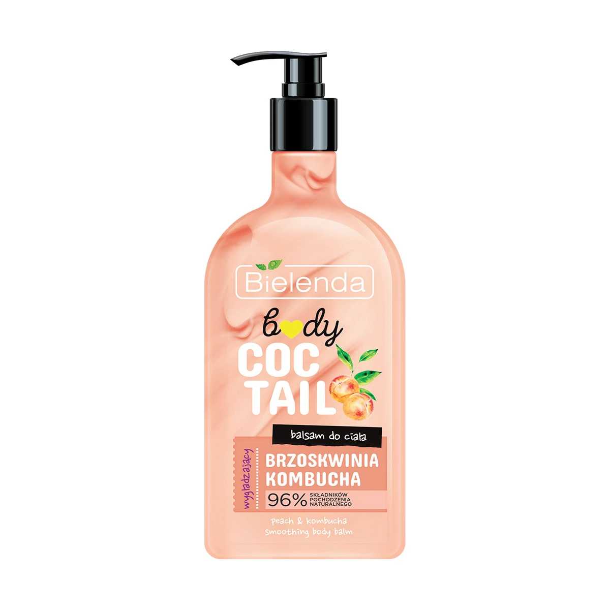 Bielenda Body Coctail glättend Körperlotion Brzoskwinia Kombucha — Inhaltsstoffe i ocena