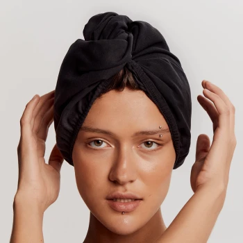 Akcesoria do włosów Hair Wrap Black Turban Sportowy Czarny Black 