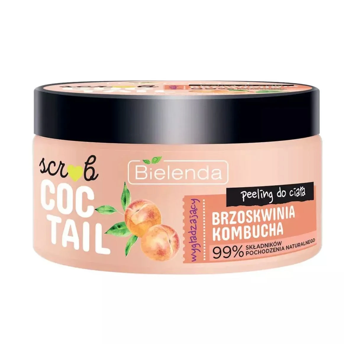 Bielenda Coctail Scrub Wygładzający Peeling Do Ciała Brzoskwinia Kombucha — Składniki i ocena