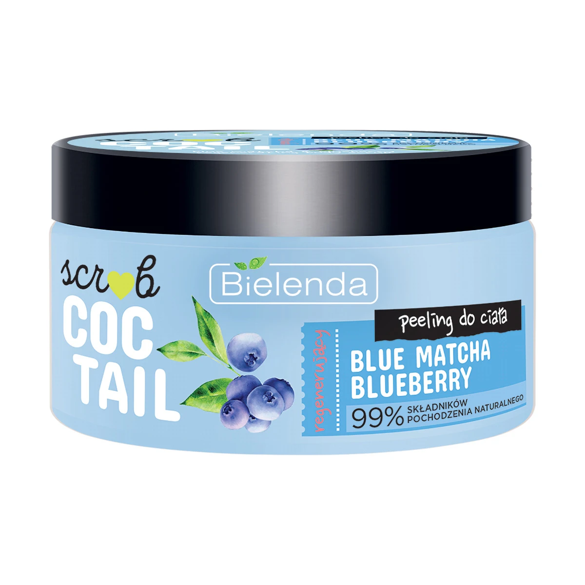Bielenda Coctail Scrub Regenerujący Peeling Do Ciała Blue Matcha Blueberry