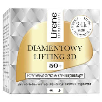 Kremy przeciwzmarszczkowe Diamentowy Lifting 3D Krem Ujędrniający 50+ 50 ml