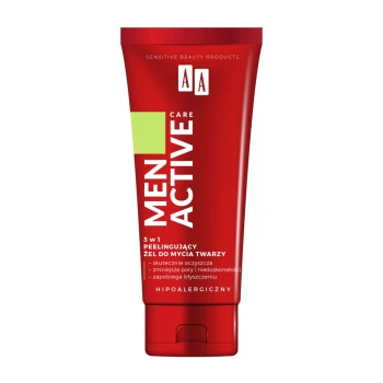 Żele do mycia twarzy Men Active Care 3w1 Żel Do Mycia Twarzy 150 ml