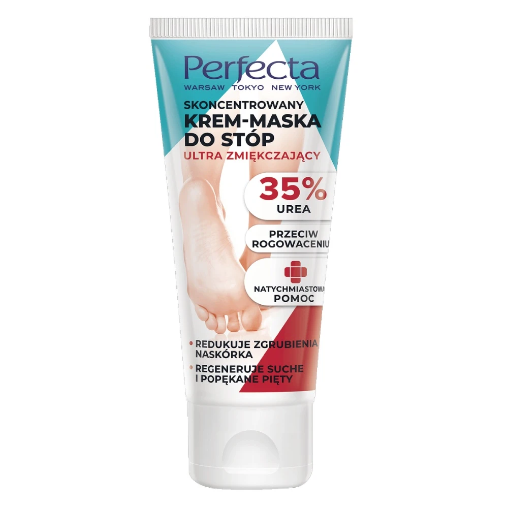 Perfecta Skoncentrowany krem-maska do stóp ultra zmiękczający 35% UREA — Składniki i ocena