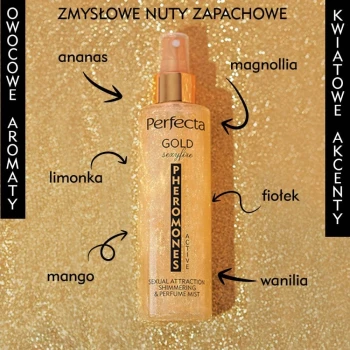 Mgiełki do ciała Phermones Active Gold Sexyfire 200 ml