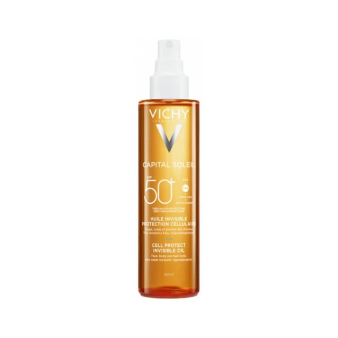 Olejki do opalania Capital Soleil Invisible Oil Cellular Protection SPF 50+ 200 ml