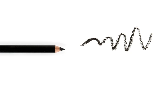 Kredka rysująca po białym tle