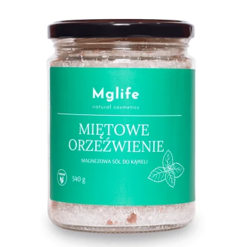 Sól do kąpieli Miętowe Orzeźwienie Magnezowa Sól Do Kąpieli 540 g