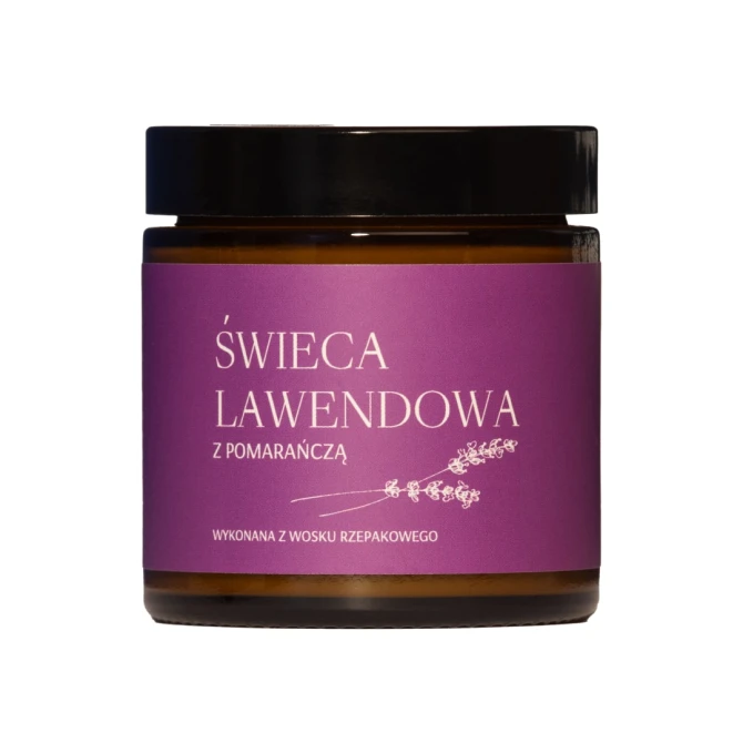 Świece zapachowe Świeca Lawenda Z Pomarańczą 120 ml