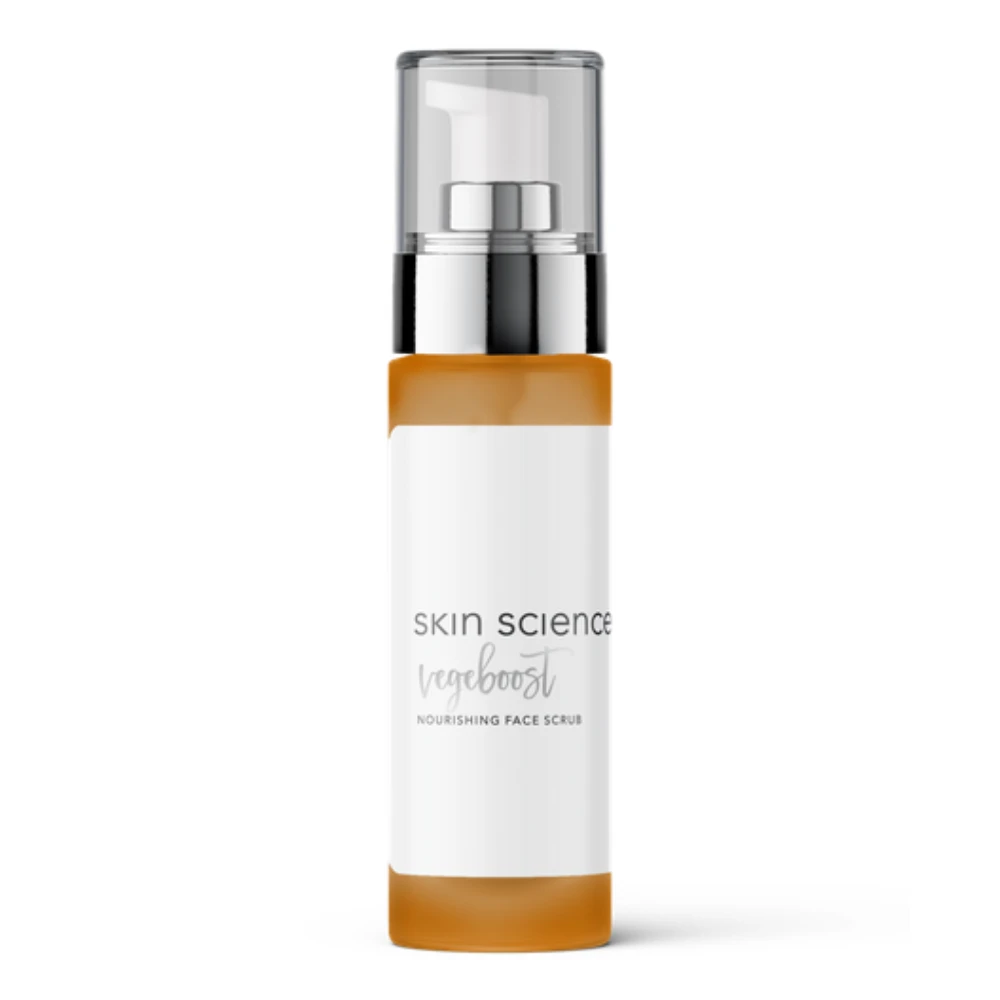 Skin Science VegeBoost pflegend Gesichtspeeling mit Hyaluronsäure — Inhaltsstoffe i ocena