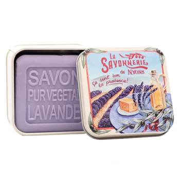 Mydła Mydło Perfumowane W Metalowej Puszce Provence Lawenda 100 g