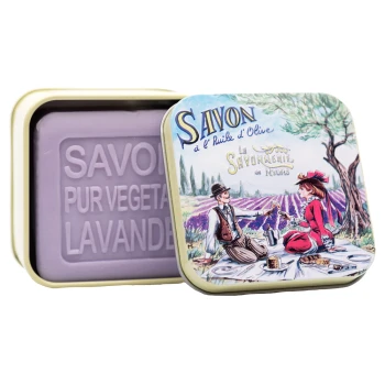 Mydła Mydło Perfumowane W Metalowej Puszce Les Amoureux Lawenda 100 g