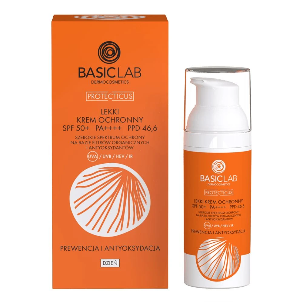 BasicLab leicht Schutzcreme SPF 50+ — Inhaltsstoffe i ocena