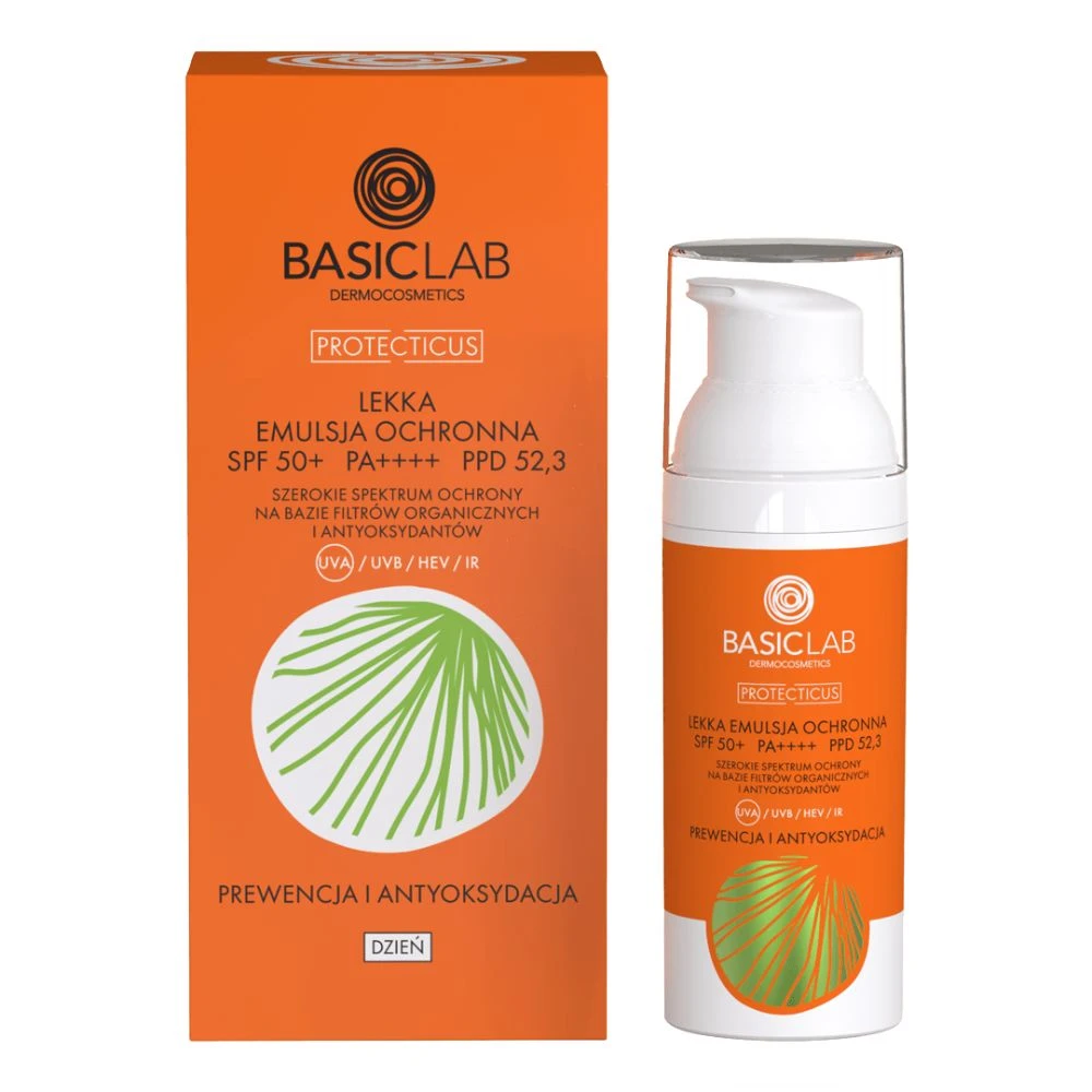 BasicLab Lekka emulsja ochronna SPF 50+ — Składniki i ocena