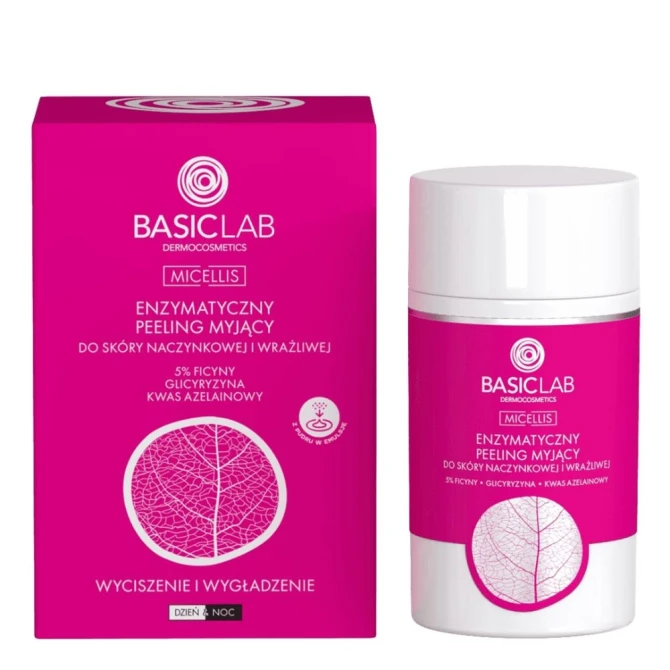 Peelingi do twarzy Enzymatyczny peeling myjący do skóry naczynkowej i wrażliwej 35 g