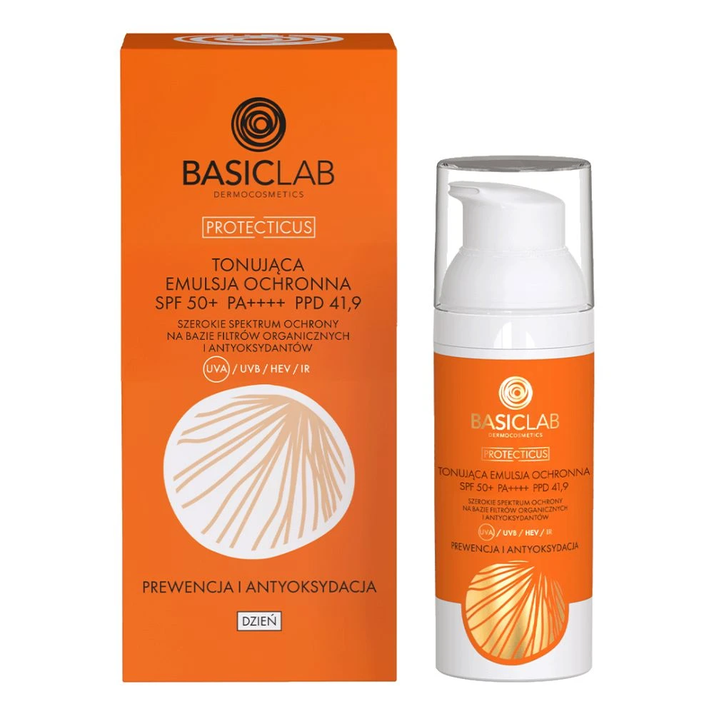 BasicLab Tonująca emulsja ochronna SPF 50+ — Składniki i ocena