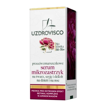 Serum do twarzy Bioklinika Przeciwzmarszczkowe serum-mikrozastrzyk na twarz, szyję i dekolt na dzień i na noc 50-70+ 50 ml