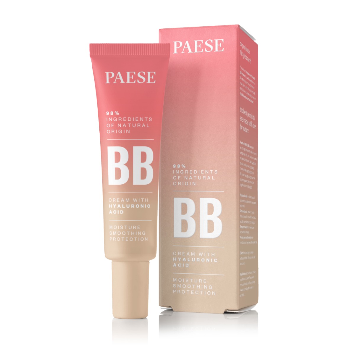 PAESE BB Cream with Hyaluronic Acid 01 Ivory Podkład do twarzy Krem BB 30ml