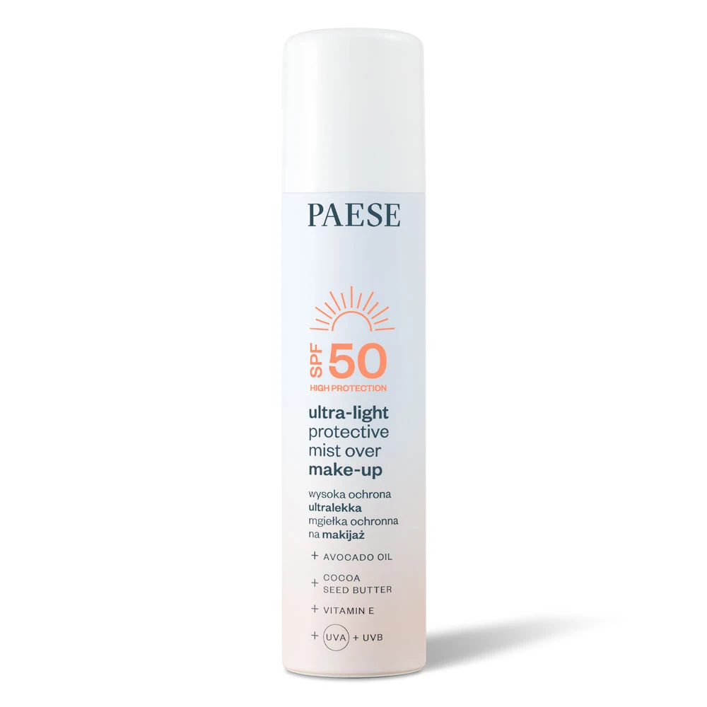 Paese Ultra-light Protective Mist Over Make-Up SPF 50 — Inhaltsstoffe i ocena