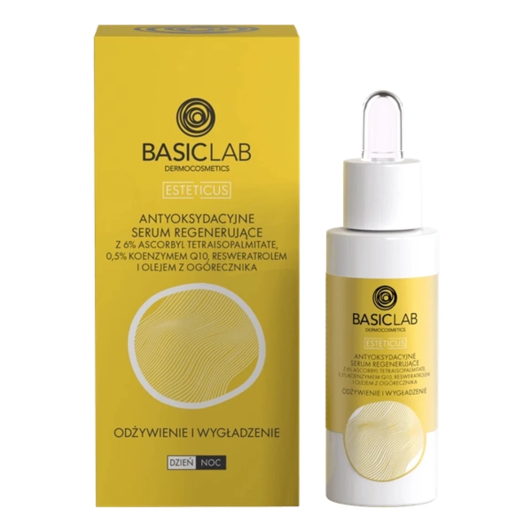 BasicLab Antyoksydacyjne serum regenerujące 6% tetraisopalmitate, 0,5% koenzym Q10