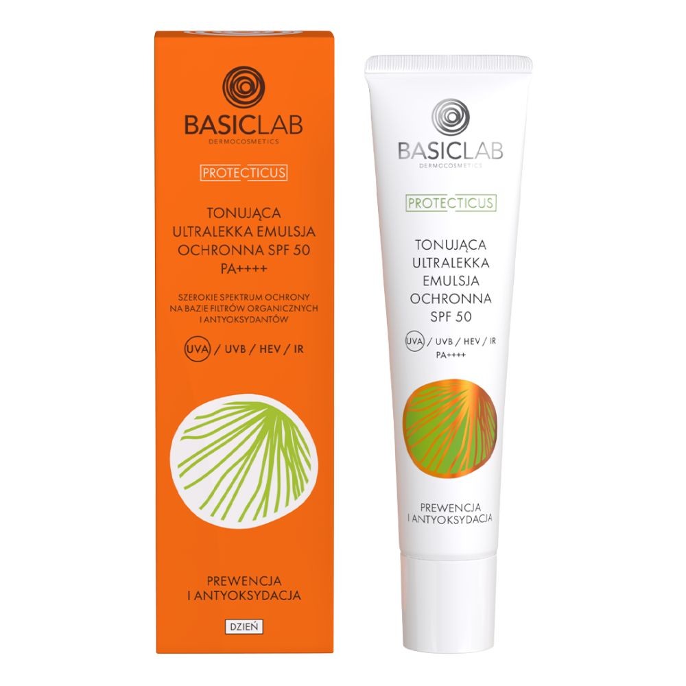 BasicLab Tonująca ultralekka emulsja ochronna SPF 50 — Inhaltsstoffe i ocena