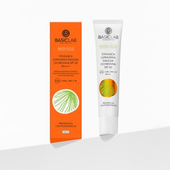 Emulsje do twarzy Tonująca ultralekka emulsja ochronna SPF 50 40 ml