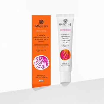 Emulsje do twarzy Tonująca mineralna emulsja ochronna SPF 50 40 ml