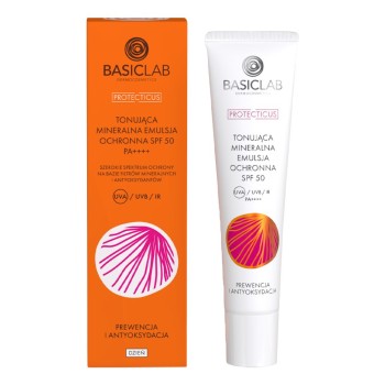 Emulsje do twarzy Tonująca mineralna emulsja ochronna SPF 50 40 ml