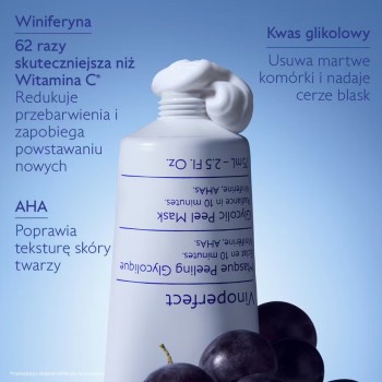 Maseczki w kremie Vinoperfect Glikolowa maseczka peelingująca 75 ml