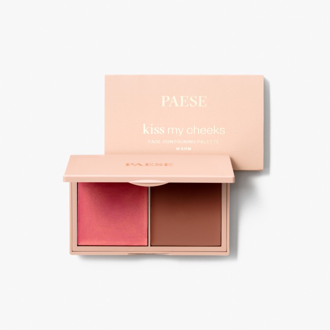 Palety do makijażu Kiss My Cheeks Face Contouring Palette 15 g