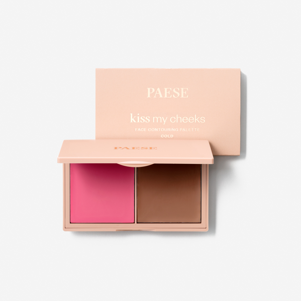 PAESE Kiss My Cheeks Face Contouring Palette 02 Cold Paleta do konturowania 15g