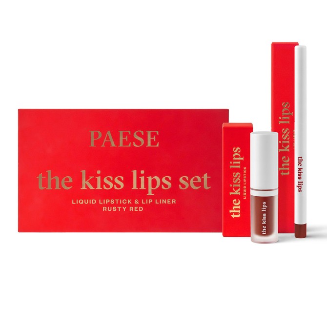 Zestawy do makijażu The Kiss Lips Set 04 Rusty Red