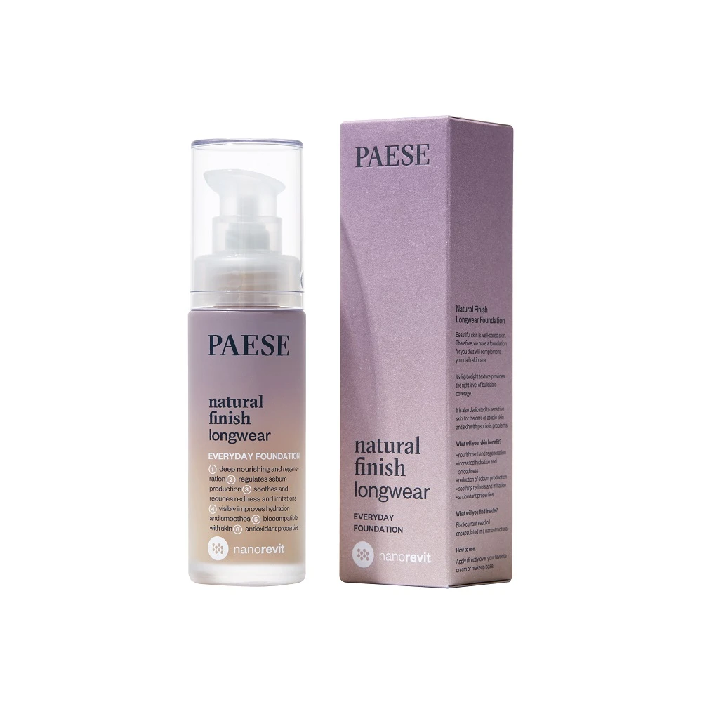 Paese Natural Finish Longwear Foundation — Inhaltsstoffe i ocena