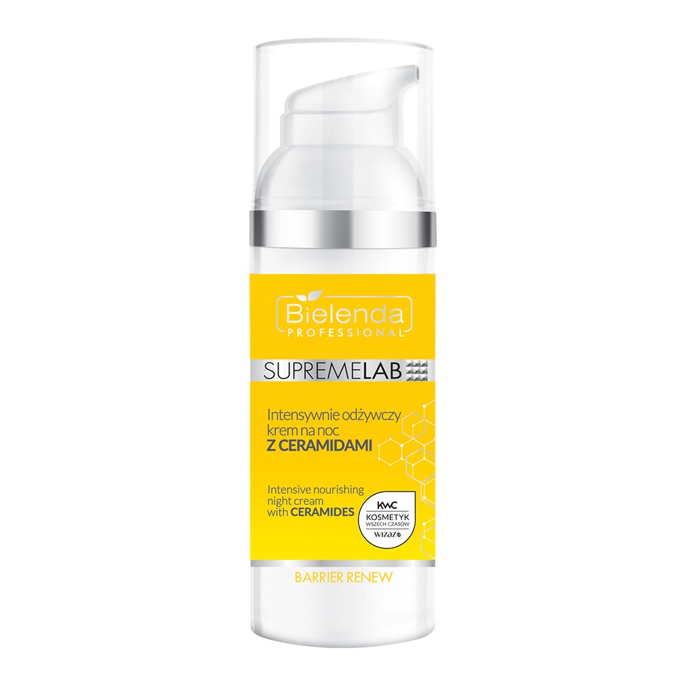 Bielenda SUPREMELAB Barrier Renew intensiv pflegend Nachtcreme mit Ceramiden — Inhaltsstoffe i ocena
